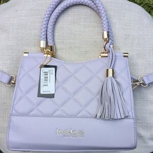 Bebe Winnie Mini Shopper Crossbody in Lavender